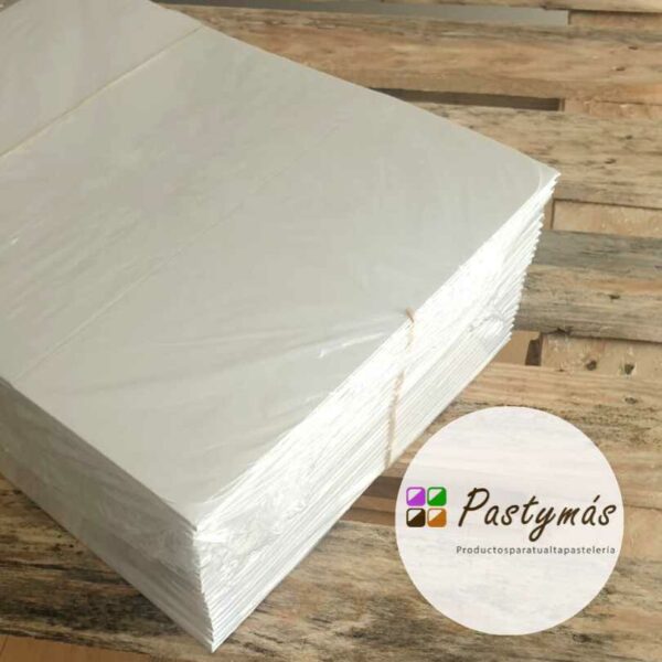 Cajas pasteleras blancas cuadradas carton folding